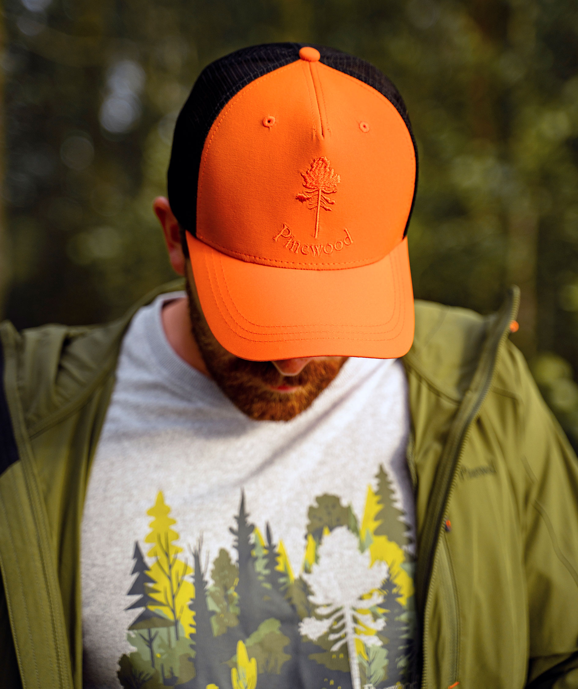 Pinewood Finnveden Recycled Outdoor T-shirt, Light Grey Melange Forest, large image number 4