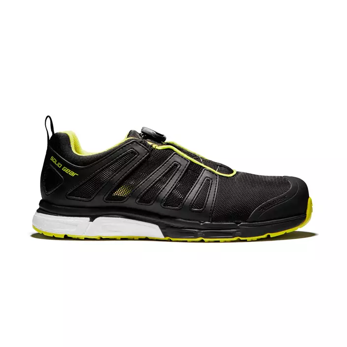 Solid Gear Vent Plasma safety shoes S1P, Black/Lime, large image number 0