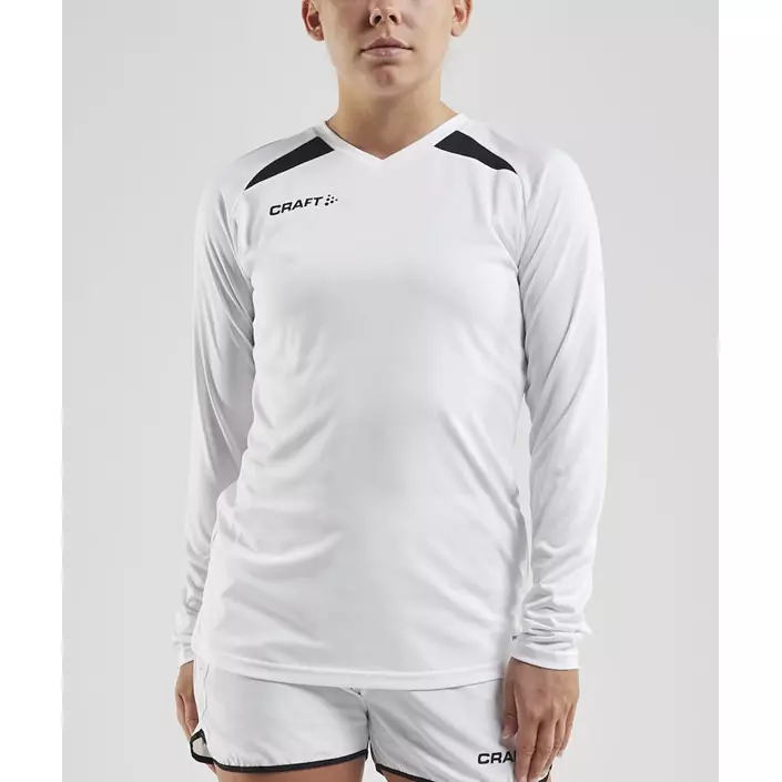 Craft Pro Control Impact long-sleeved women's T-shirt, White/Black, large image number 1