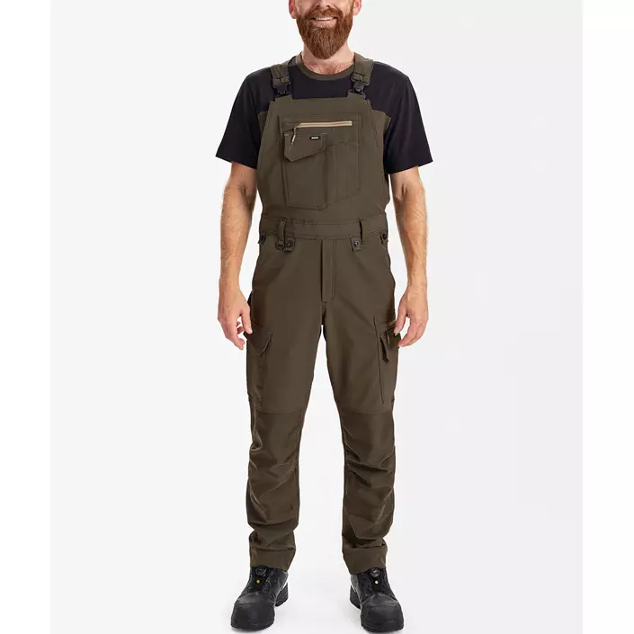 Engel Entire overalls full stretch, Forest Green/Black, large image number 2