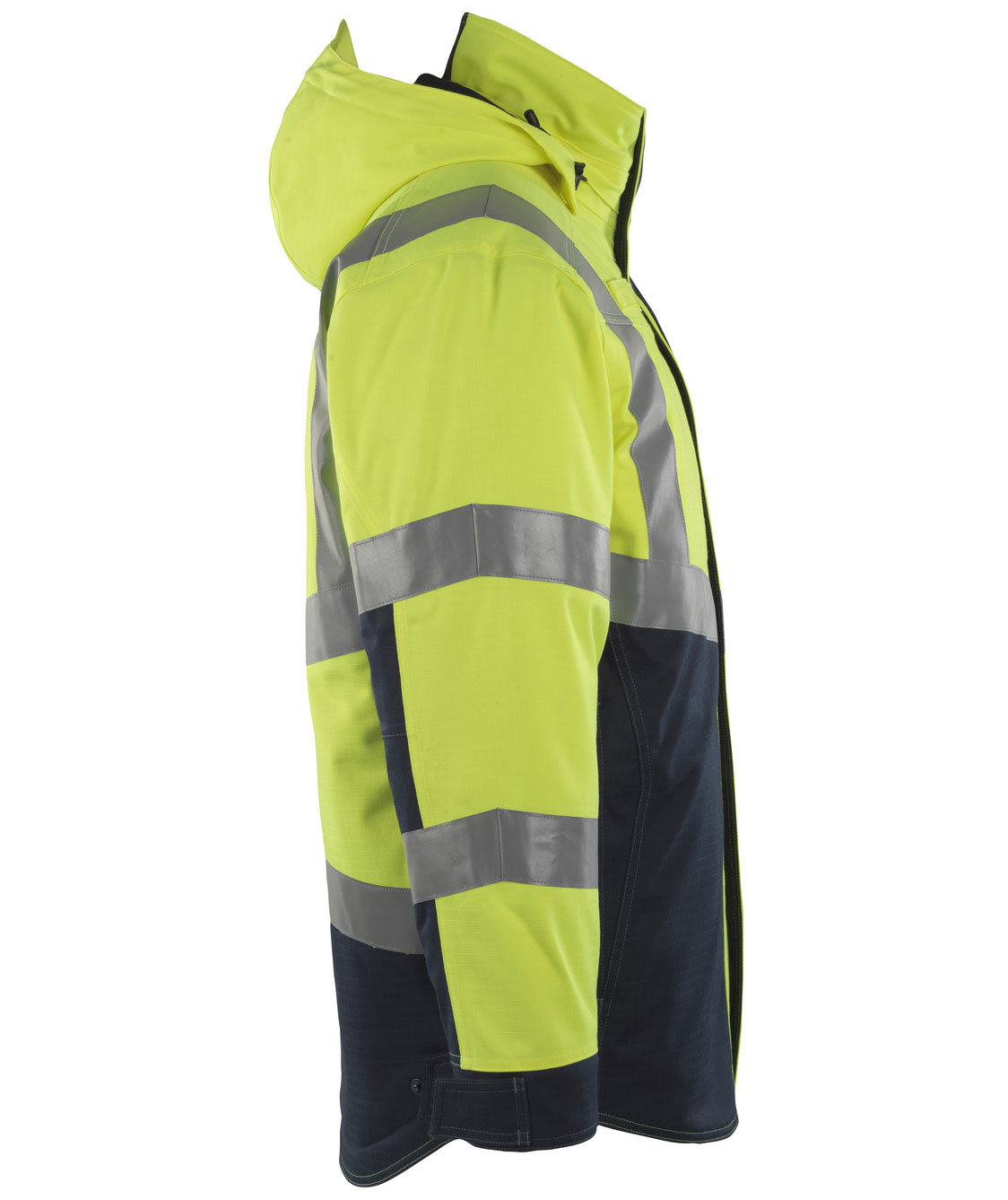 Mascot Multisafe Emmen vinterjakke, Hi-Vis Gul/M&oslash;rk Marine, large image number 3