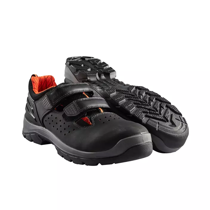 Blåkläder Elite safety sandals S1P, Black, large image number 1