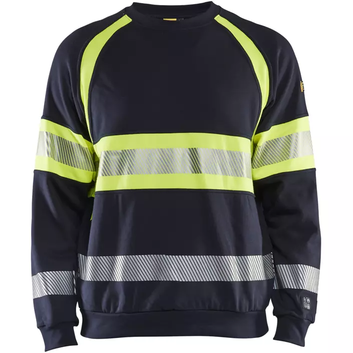 Blåkläder Multinorm sweatshirt, Marine/Hi-Vis gul, large image number 0