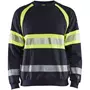 Blåkläder Multinorm sweatshirt, Marin/Hi-Vis gul Blåkläder Multinorm sweatshirt