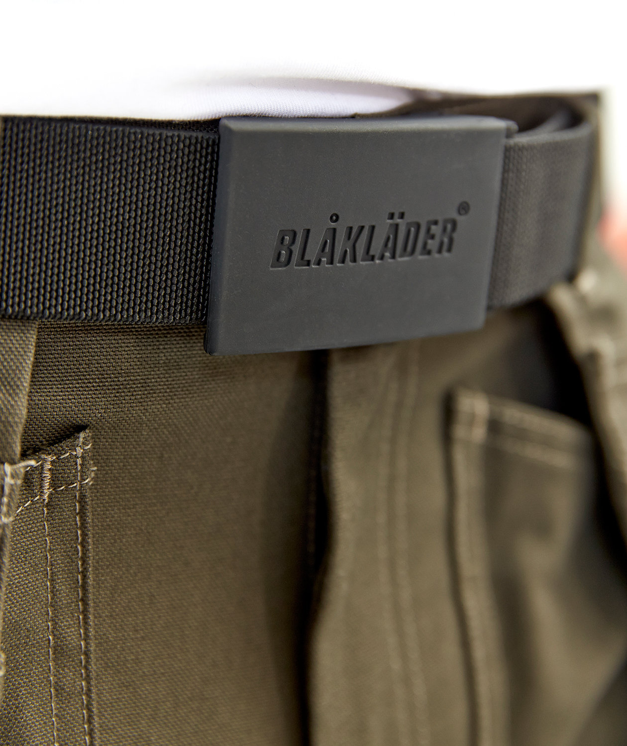 Bl&aring;kl&auml;der belt with rubber buckle, Black