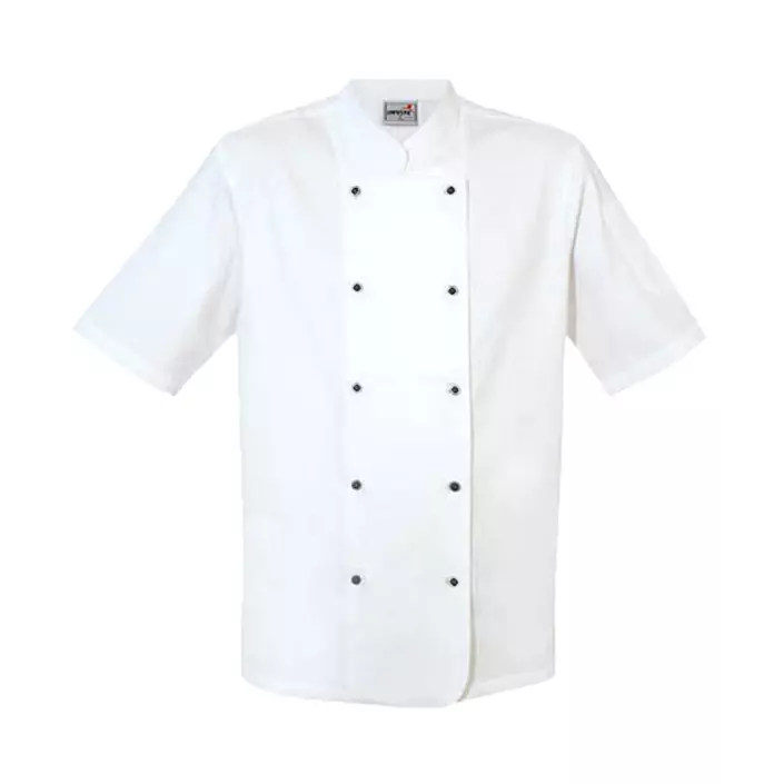 Invite short-sleeved  chefs jacket, White, large image number 0