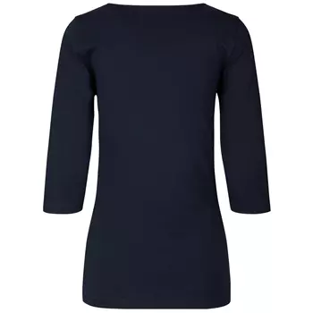 ID 3/4 sleeved women's stretch T-shirt, Navy
