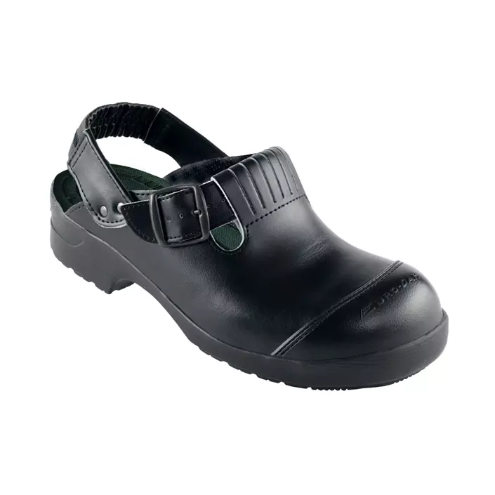 Euro-Dan Flex safety clogs with heel strap SB, Black, large image number 0
