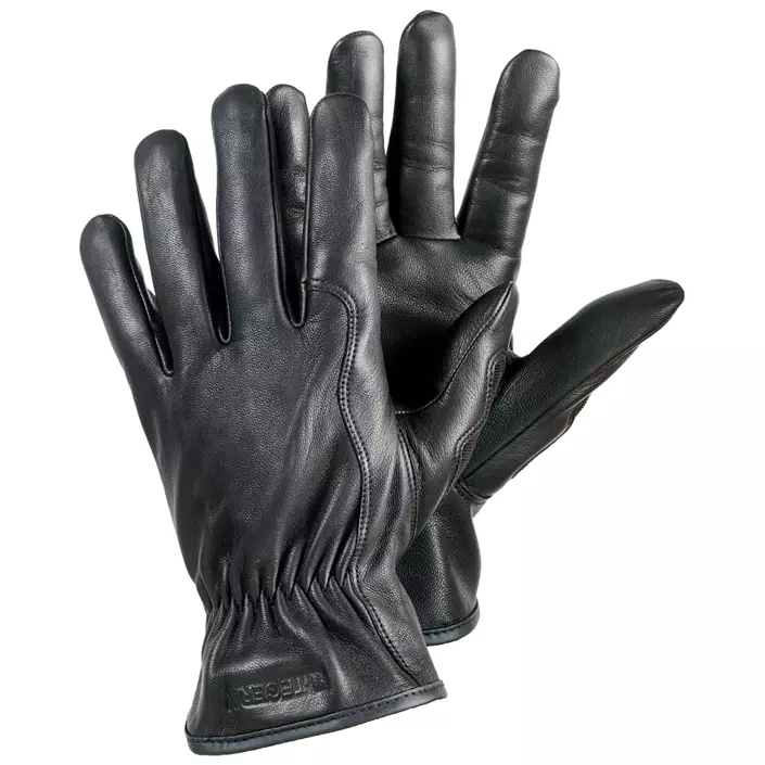 Tegera 8555T leather gloves with cut resistance Cut D, Black, large image number 0