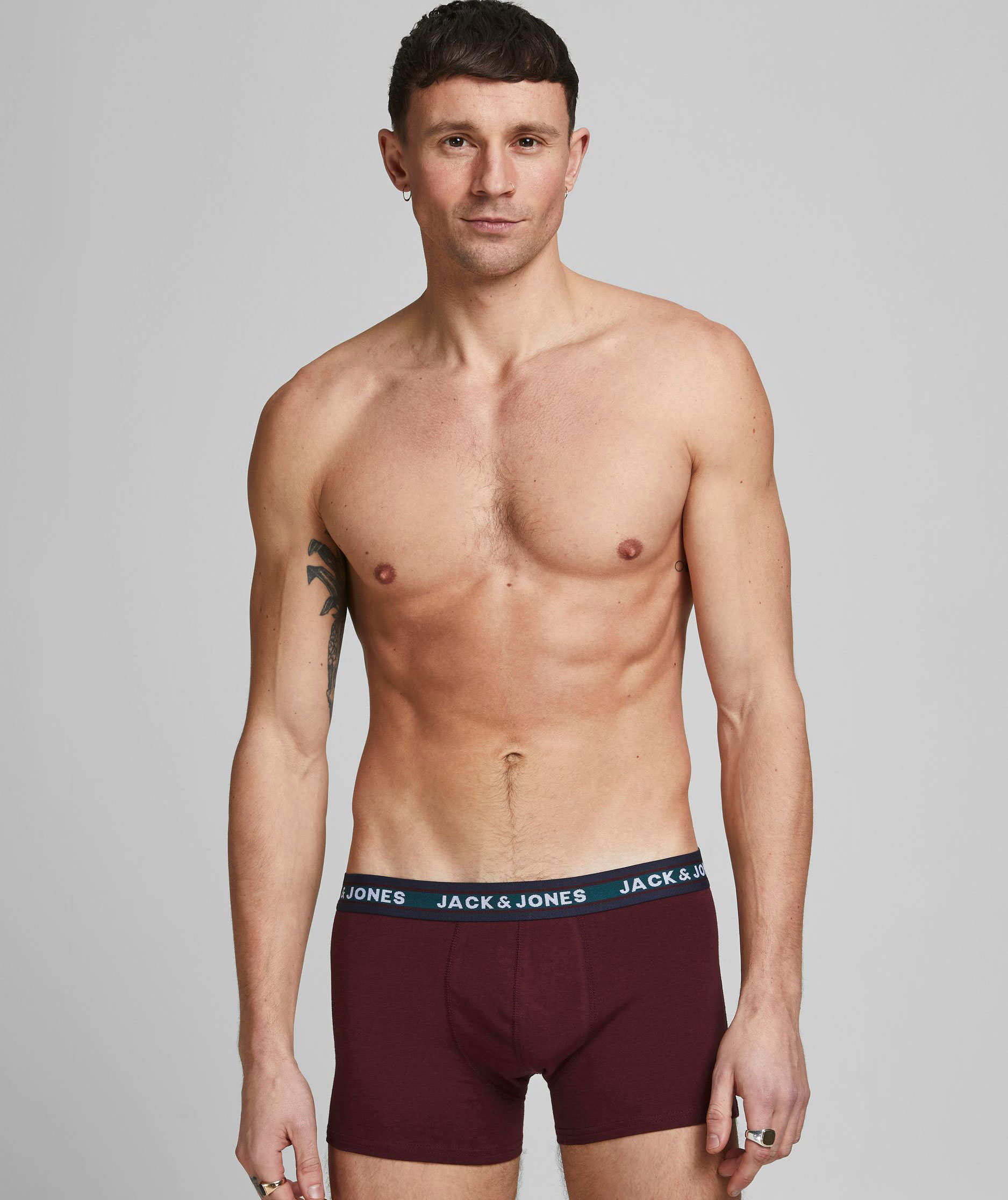 Jack & Jones JACSOLID 10-pack boxershorts, Dark Grey Melange, large image number 2