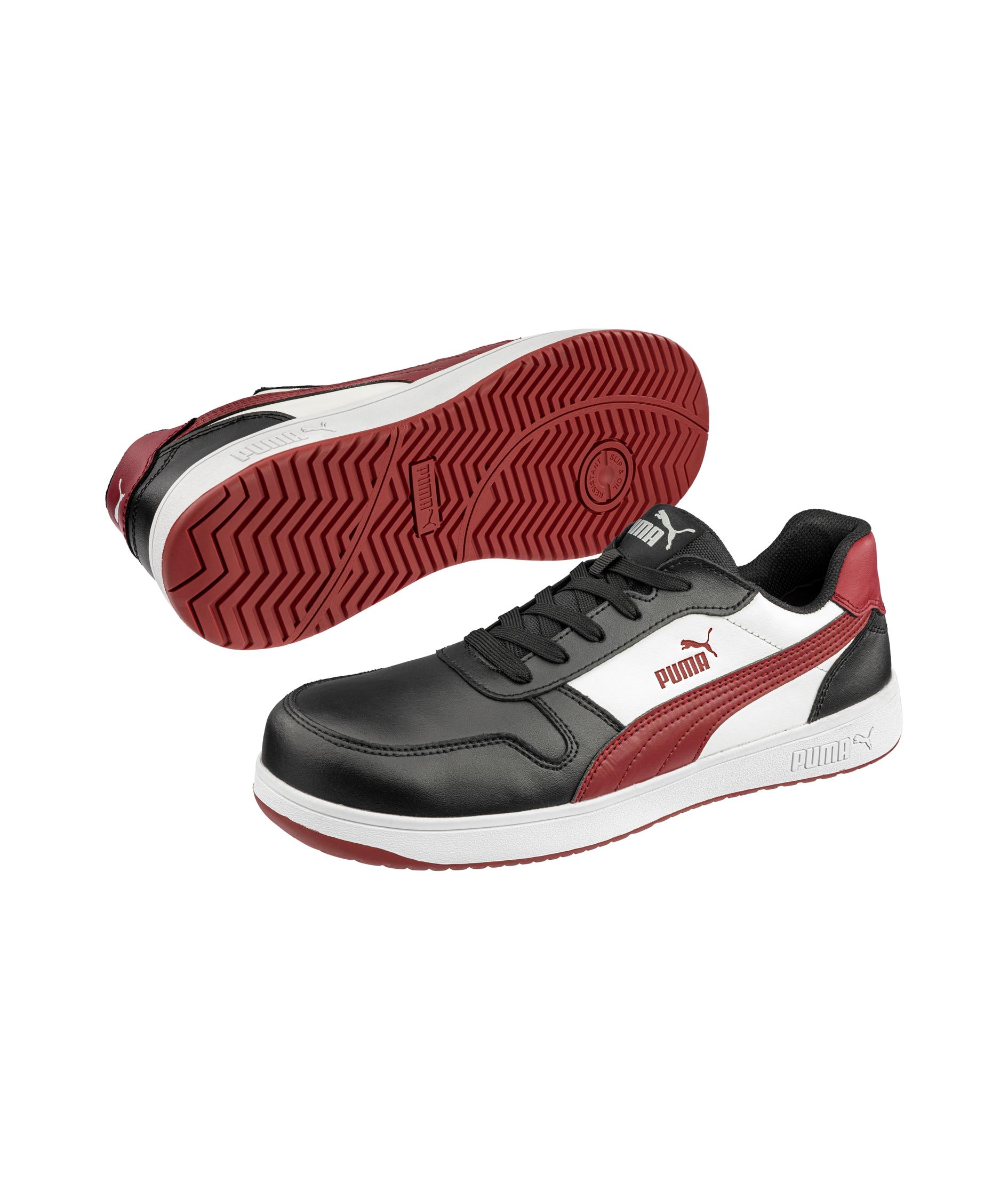 Puma Frontcourt Low Sicherheitsschuhe S3L, Schwarz/Wei&szlig;/Rot, Schwarz/Wei&szlig;/Rot, large image number 5