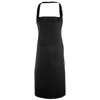 Premier P112 Fairtrade bib apron, Black