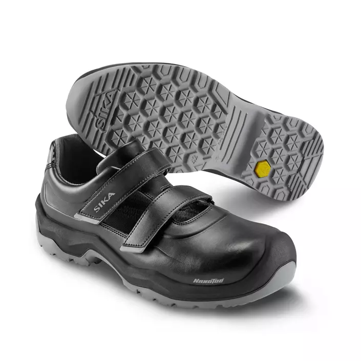 Sika Lead safety sandals S1, Black, large image number 0