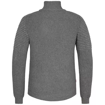 Engel Extend windbreaker knitted cardigan, Grey Melange