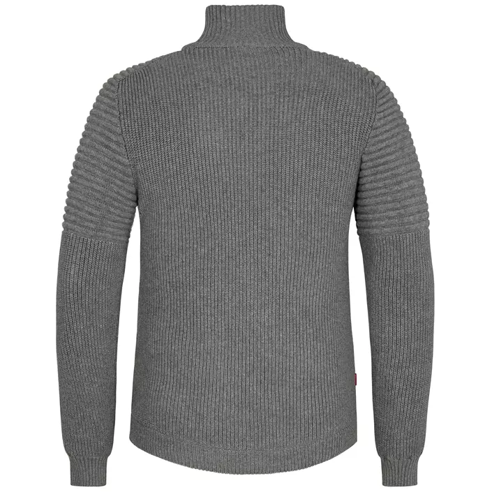 Engel Extend windbreaker knitted cardigan, Grey Melange, large image number 1