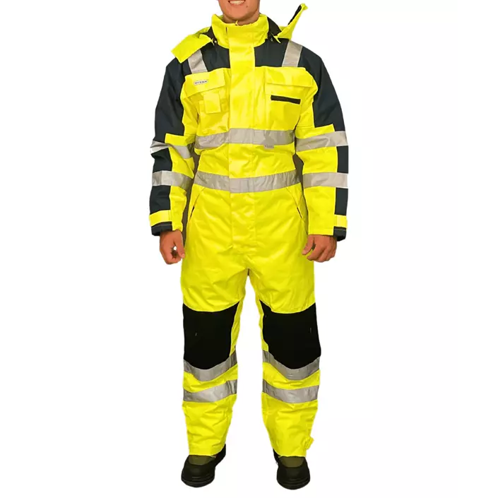 OCEAN thermo coverall, Hi-Vis yellow/marine, large image number 0