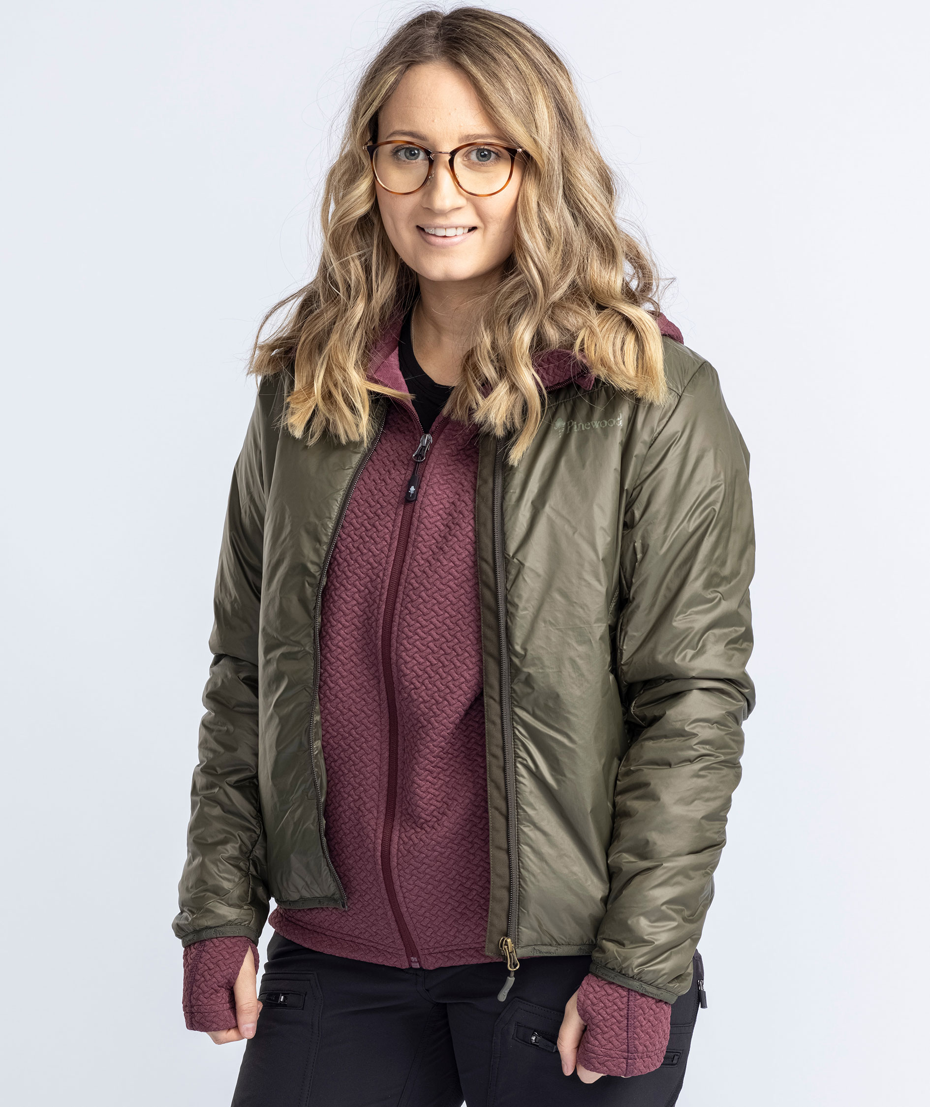 Pinewood Insulated dame midlayer med uld