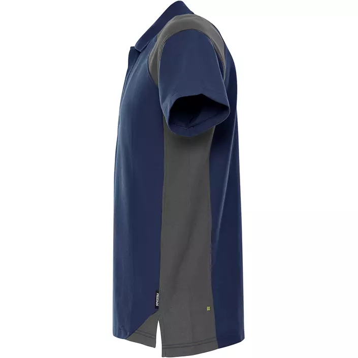 Fristads Heavy polo T-shirt 7047 GPM, Marine/Grå, large image number 3