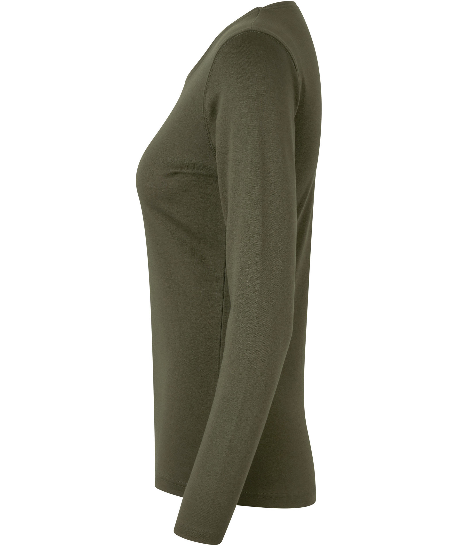 ID Interlock long-sleeved women's T-shirt, Olive, large image number 2