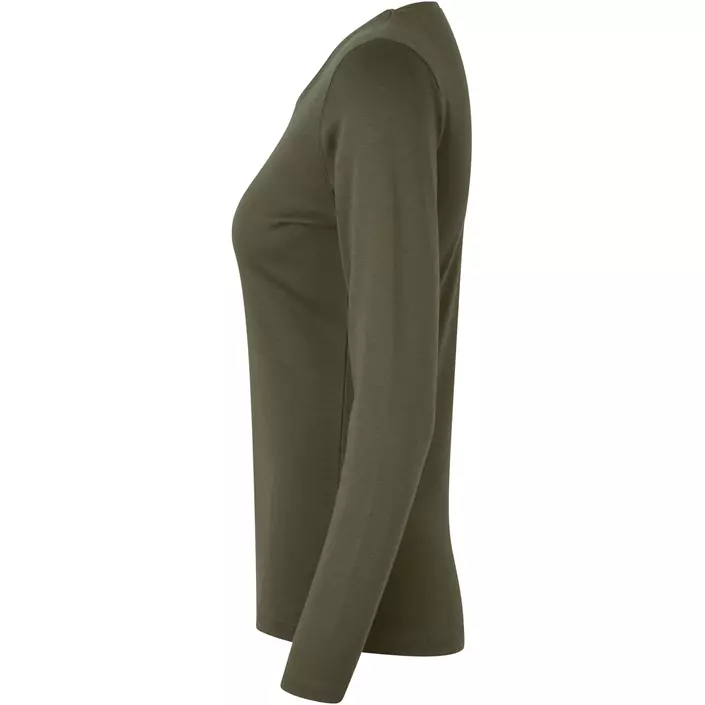 ID Identity Interlock långärmad T-shirt dam, Oliv, large image number 2