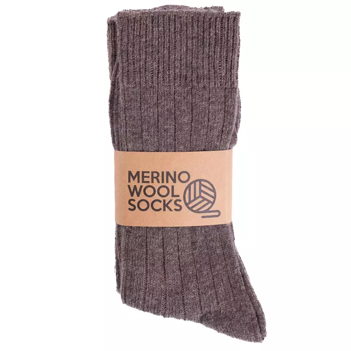 3-pack sokker med merinoull, Pinecone, large image number 1