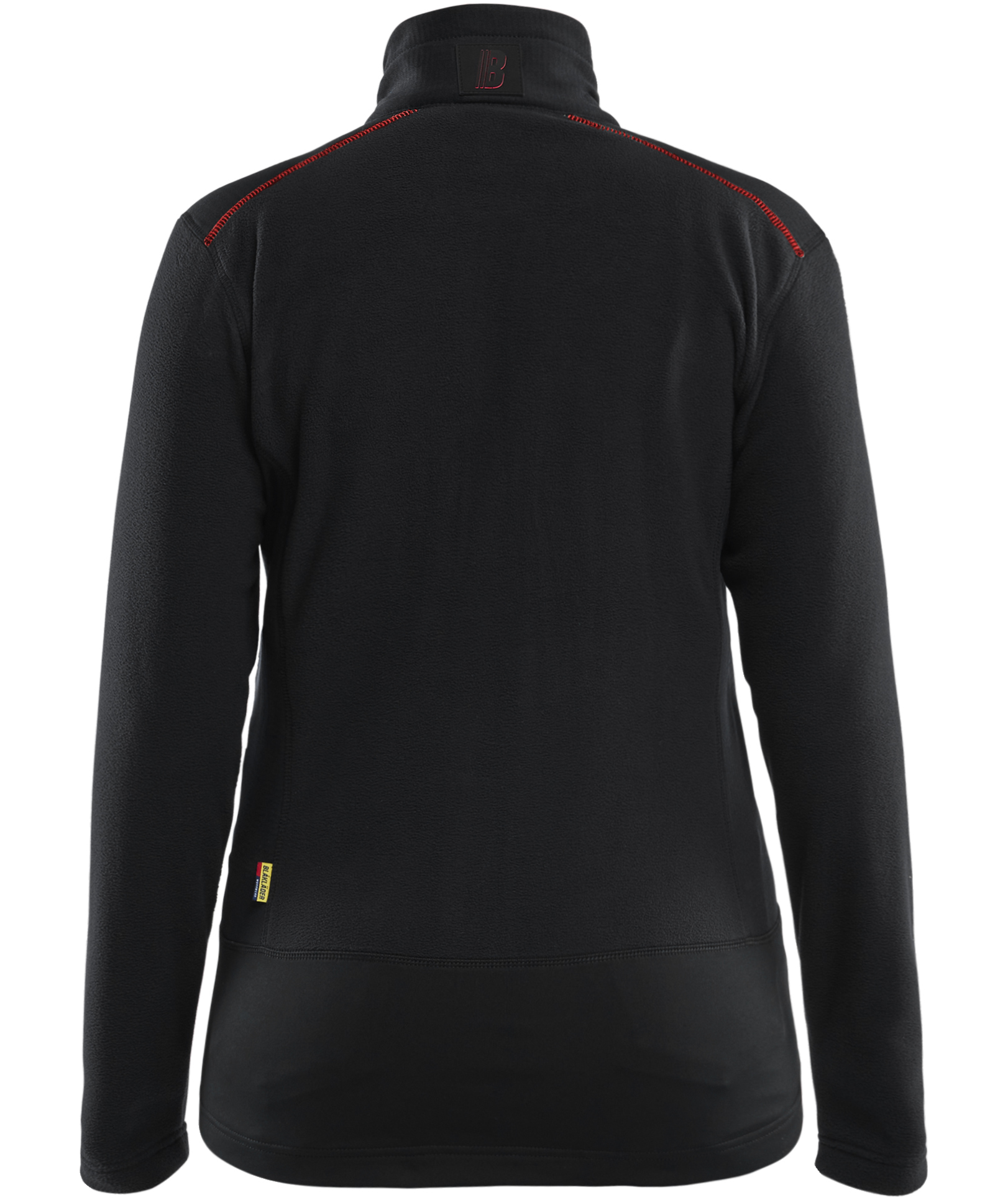Bl&aring;kl&auml;der Unite women's microfleece sweater, Black/Red, large image number 1