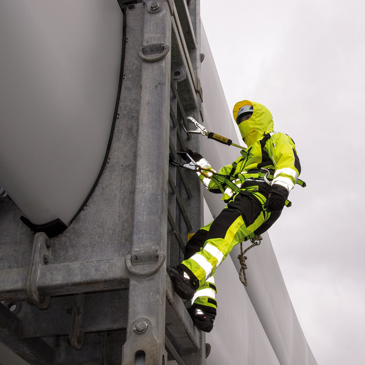Lyngs&oslash;e skaljakke, Hi-vis&nbsp;Gul/Sort