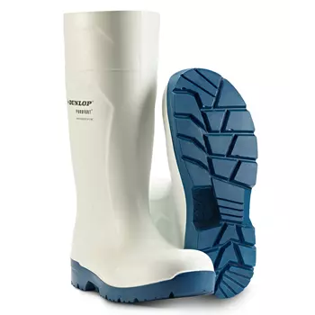 Dunlop Purofort Multigrip safety rubber boots S4, White