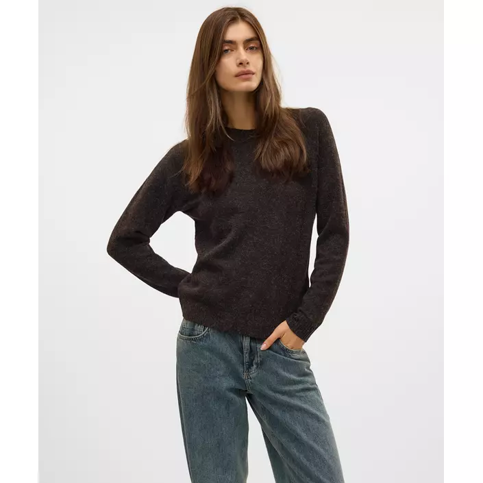 Vero Moda VMDOFFY stickad tröja dam, Chocolate Torte, large image number 1