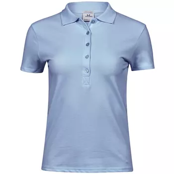 Tee Jays Luxury stretch women's polo T-shirt, Light-Blue