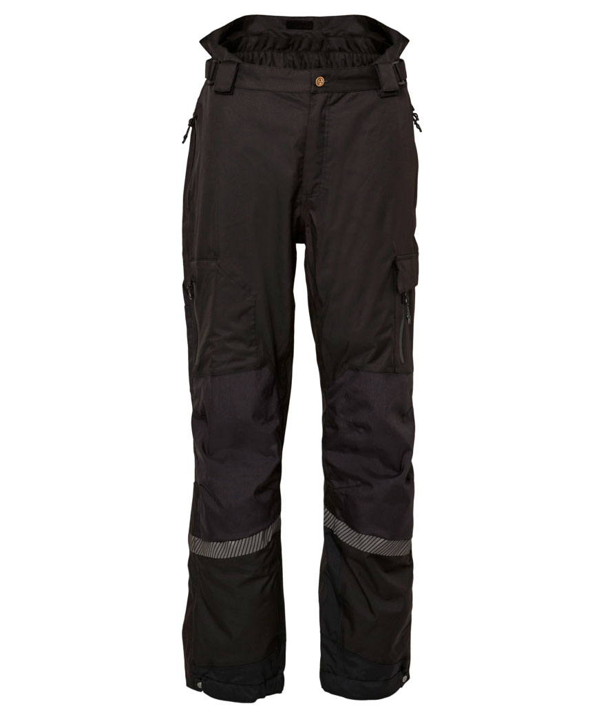 ELKA Working Extreme regnbukser full stretch, Sort, large image number 1