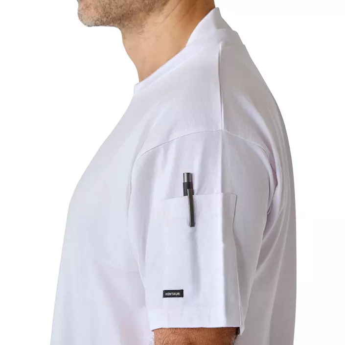 Kentaur kock-/service T-shirt, Vit, large image number 6