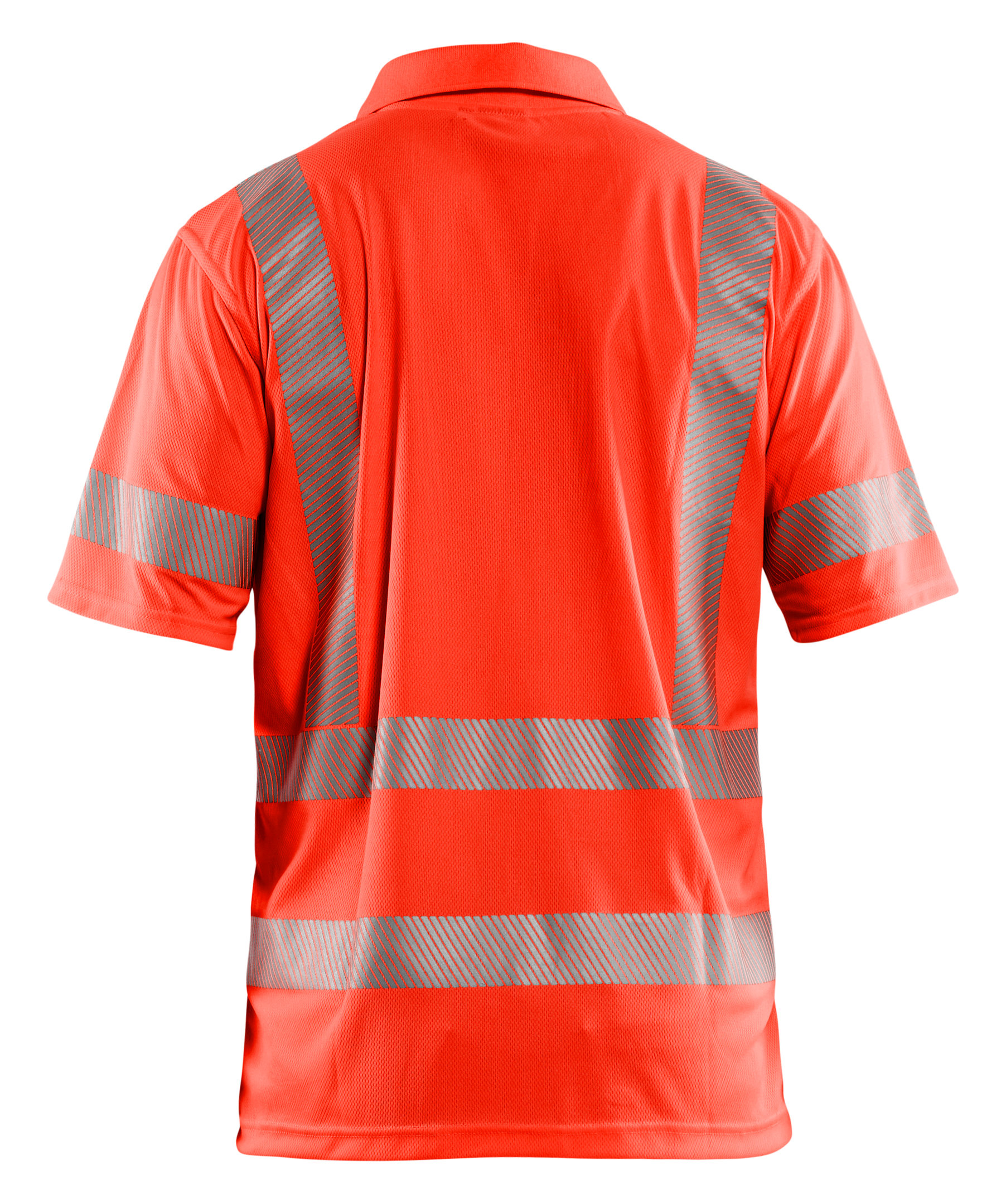 Bl&aring;kl&auml;der UV polo T-skjorte, Hi-Vis R&oslash;d, large image number 2