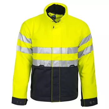 ProJob winter jacket 6407, Hi-vis Yellow/Marine