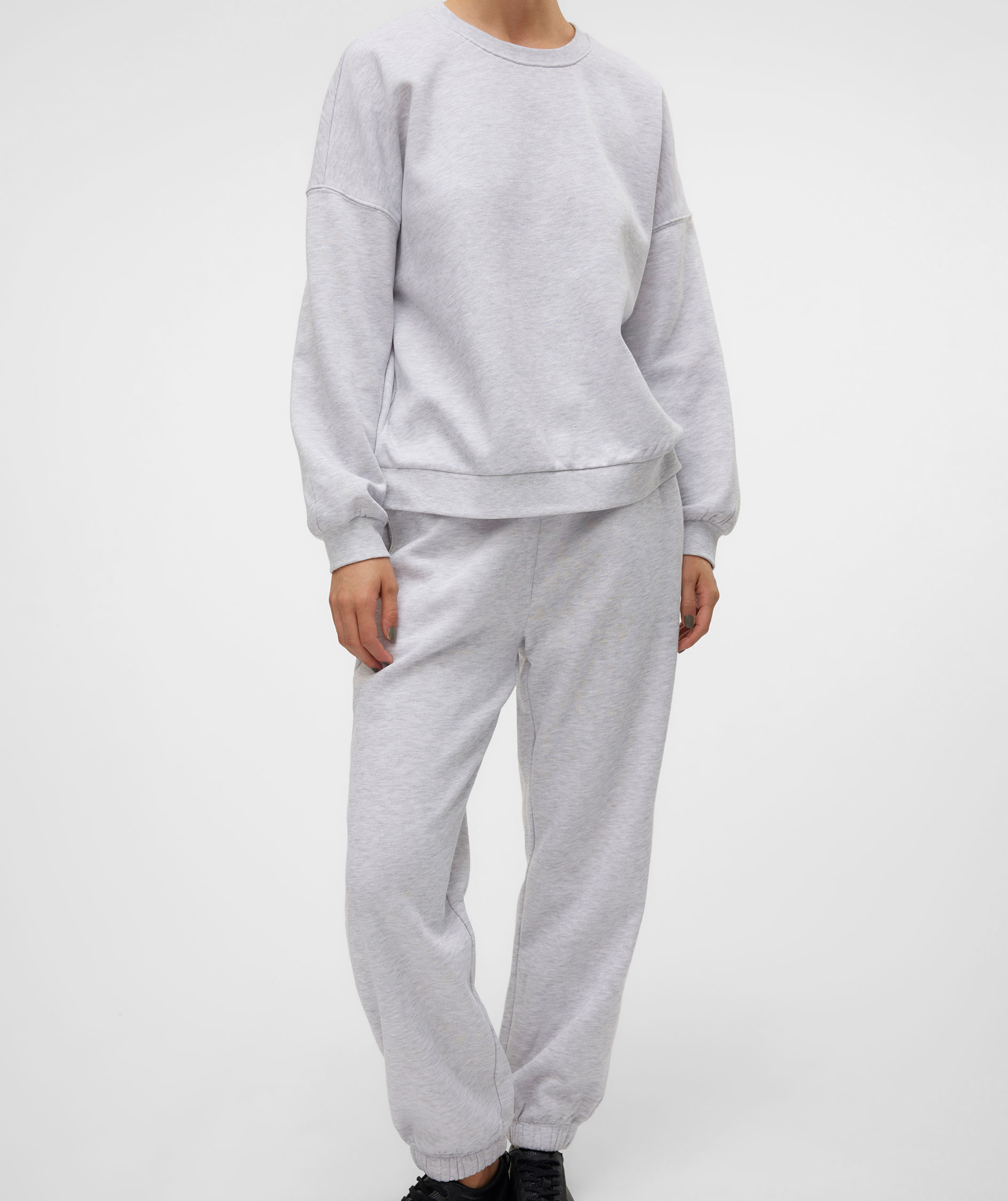 Vero Moda VMSONJA dame sweatpants, Light Grey Melange, large image number 5