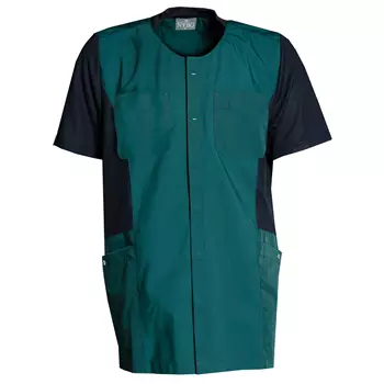 Nybo Workwear Sporty Mix kortermet skjorte, Mørkegrønn