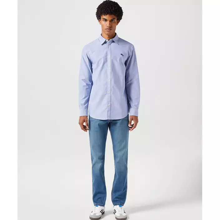 Wrangler Oxford Hemd, Blue, large image number 5