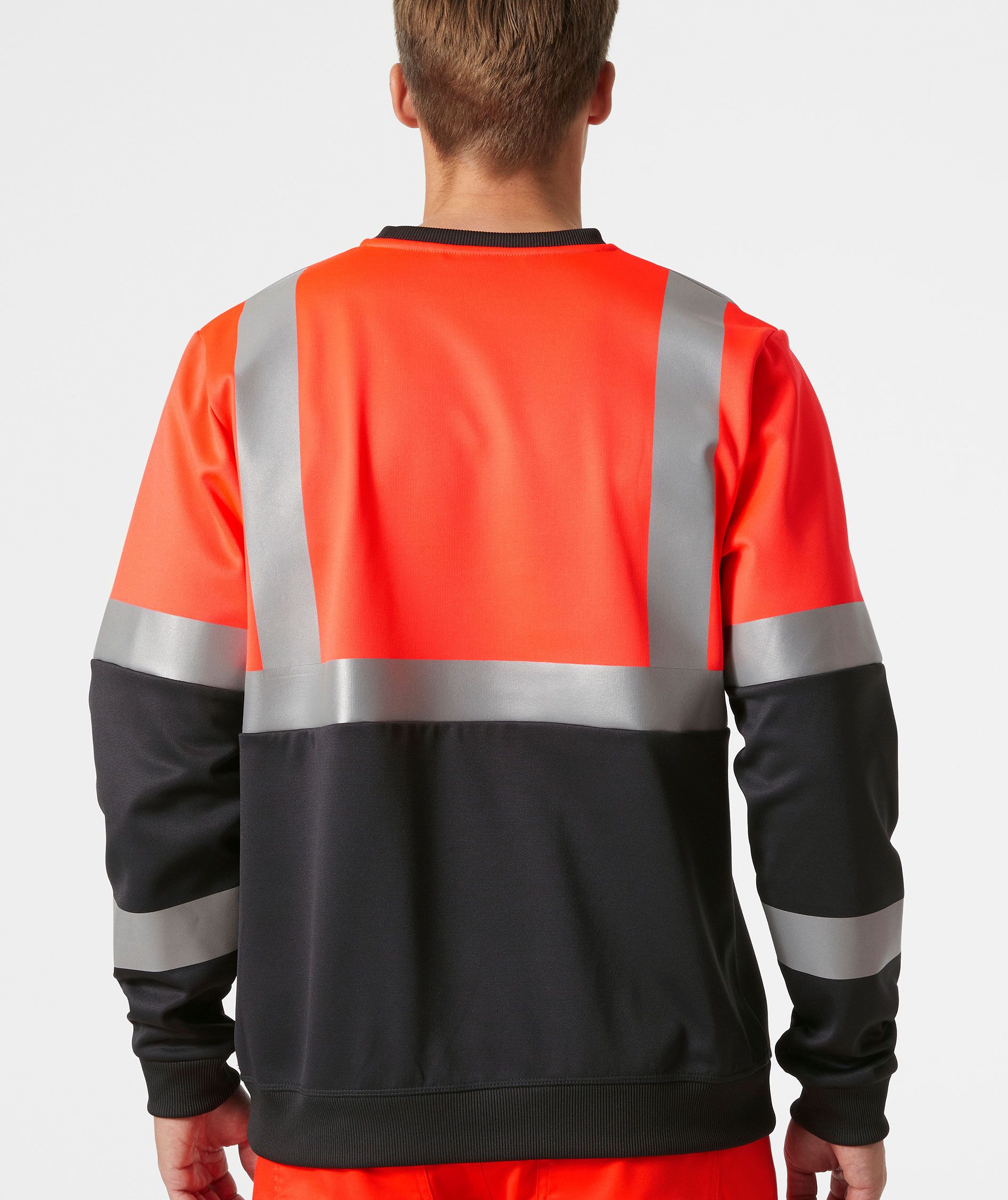 Helly Hansen Addvis sweatshirt, Hi-Vis Red/Ebony, large image number 3
