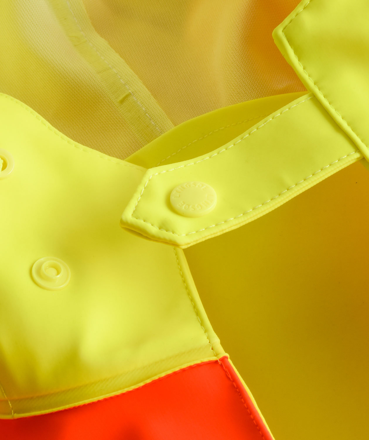 Lyngs&oslash;e PVC regnbusseronne, Hi-vis&nbsp;Orange/Marine, large image number 2