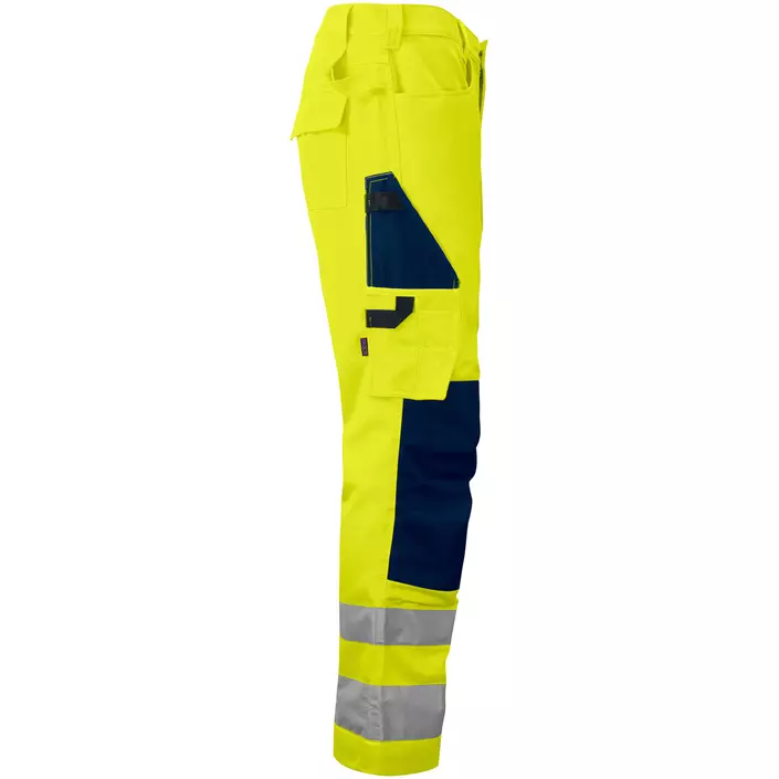 ProJob work trousers 6532, Hi-Vis Yellow/Navy, large image number 2