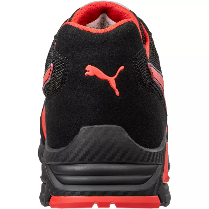 Puma Madrid Low skyddsskor S1PL, Svart/Röd, large image number 2