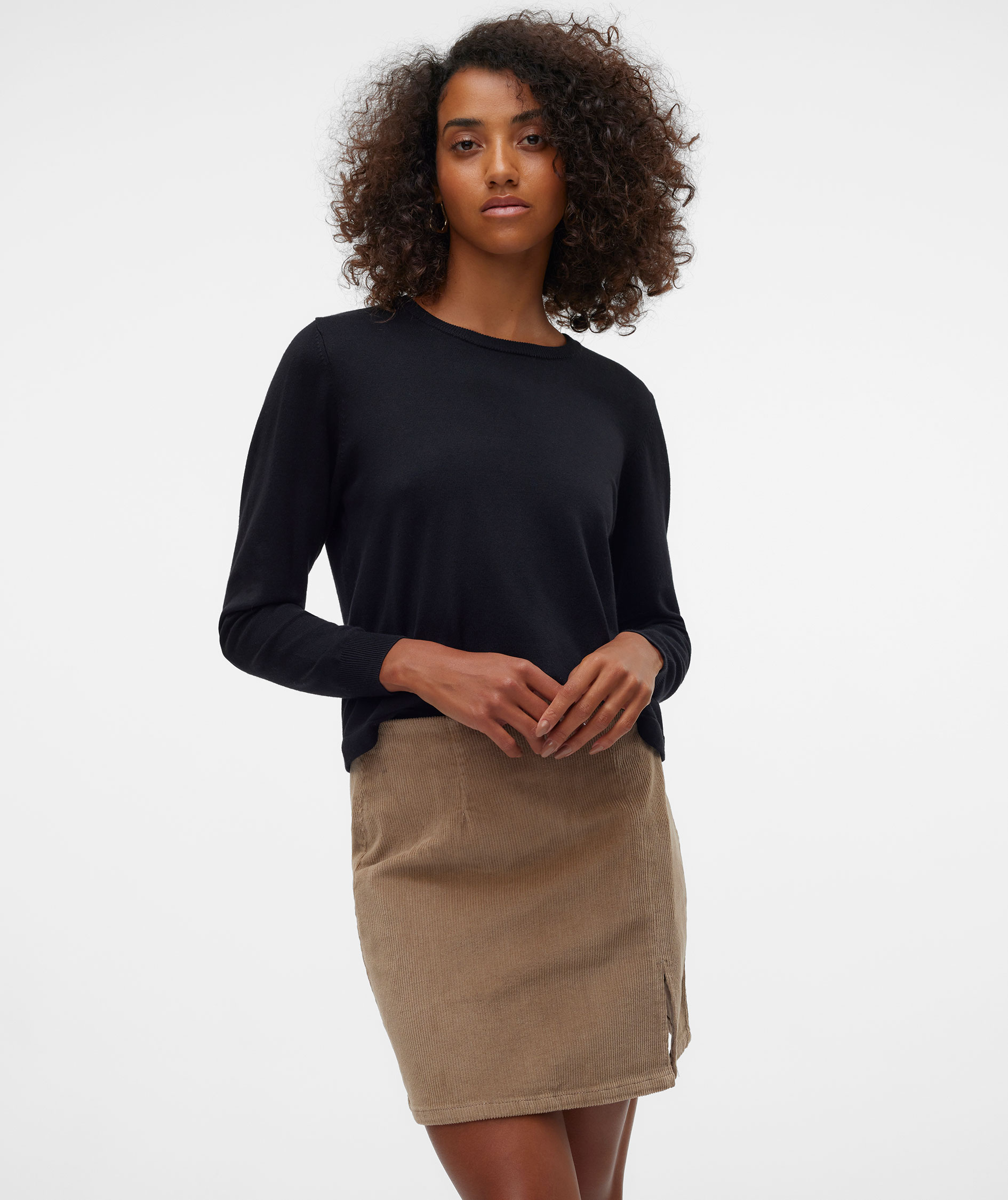 Vero Moda VMSILJE women's knitted pullover, Black, large image number 4