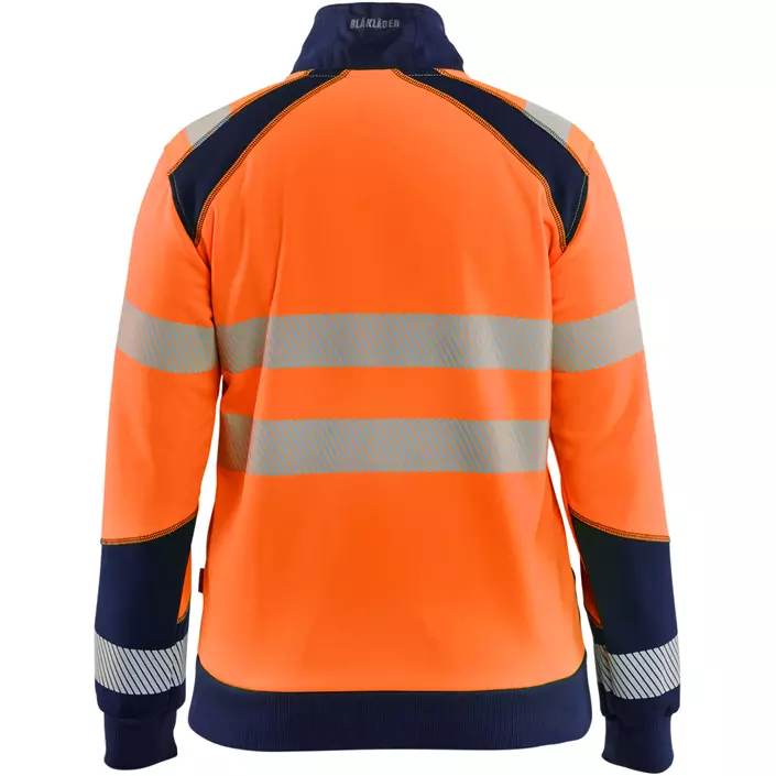 Blåkläder Damen Cardigan, Hi-Vis Orange/Marine, large image number 2