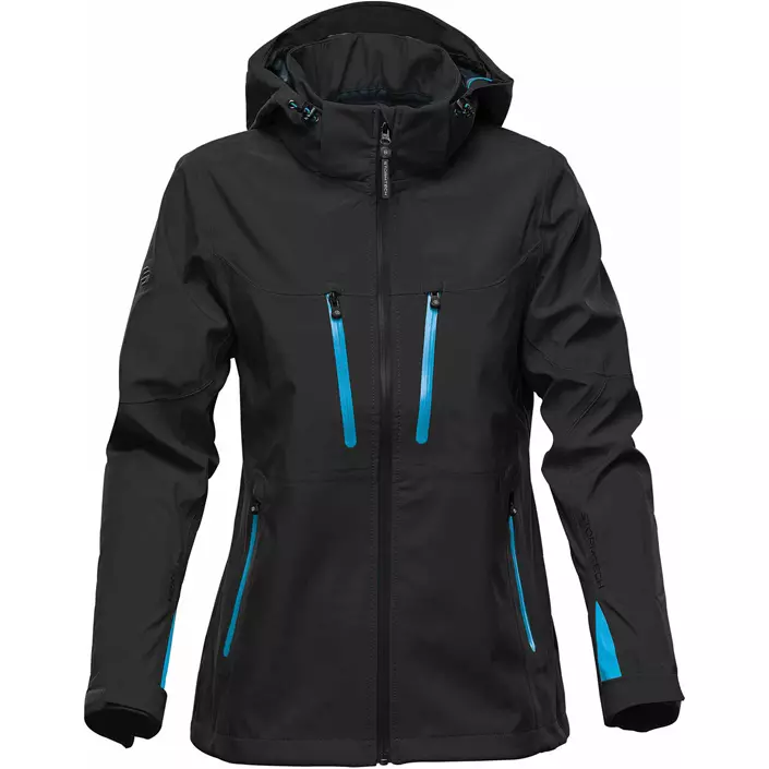 Stormtech Patrol Damen Softshelljacke, Schwarz/Elektrisches Blau, large image number 0