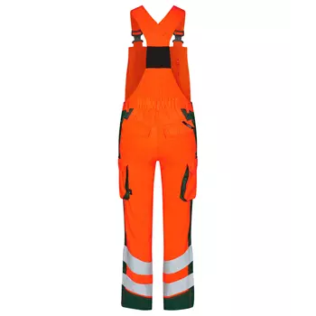 Engel Safety Light women's bib and brace, Hi-vis Orange/Green