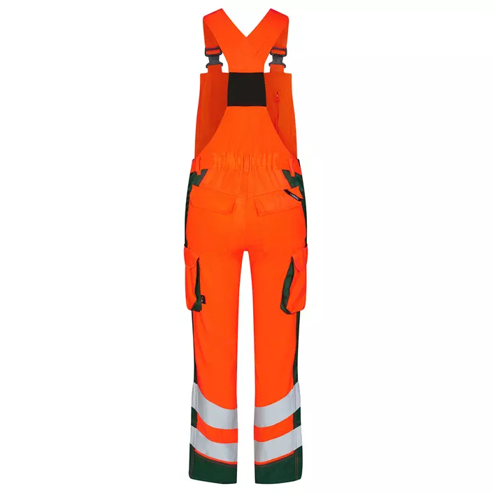 Engel Safety Light women's bib and brace, Hi-vis Orange/Green, large image number 1