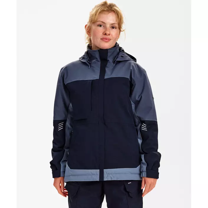 Engel Entire vinterjacka dam, Deep Blue/Dark Sea, large image number 2