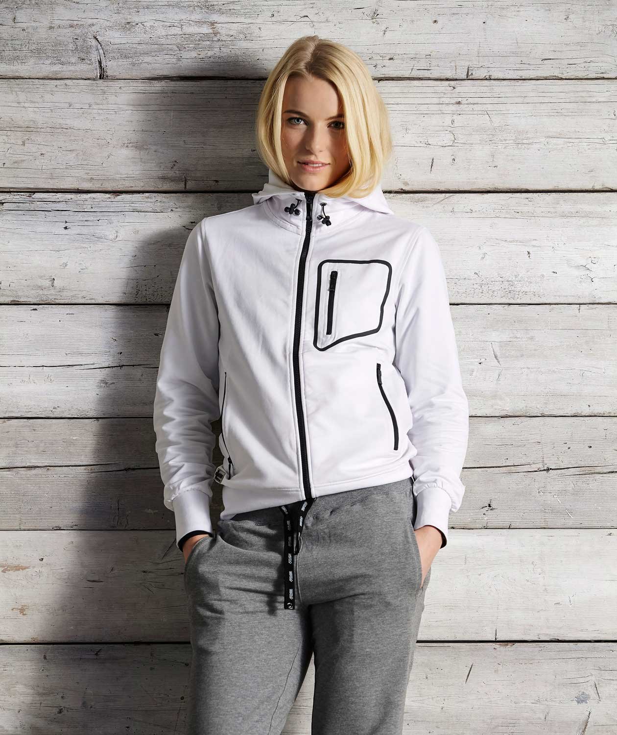 South West Mia women's hoodie, White, large image number 1