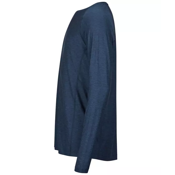 Tee Jays langermet Cooldry T-skjorte, Navy melange, large image number 3