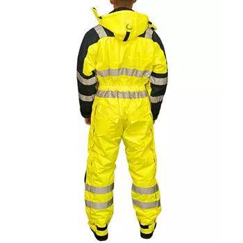 OCEAN thermo coverall, Hi-Vis yellow/marine